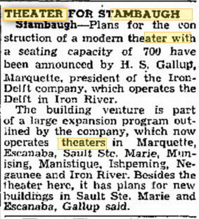 Perfect Theatre - Feb 2 1946 Article (newer photo)